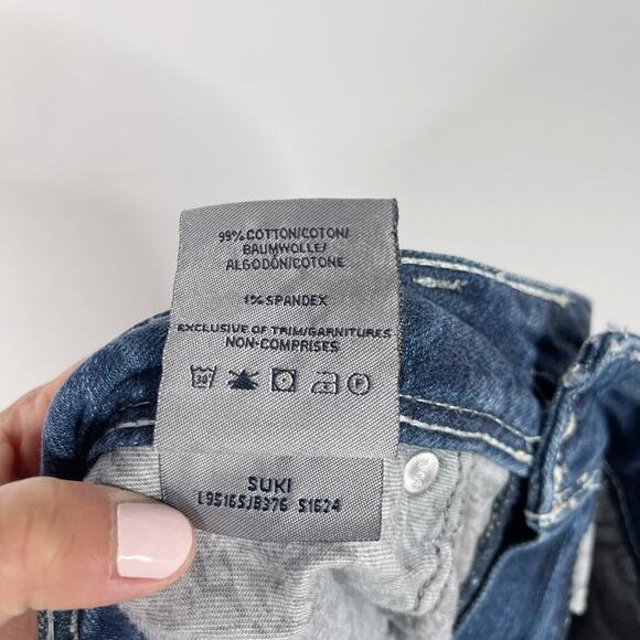 Silver Womens 27 Inseam 30 Suki Mid Rise Bootcut Jeans Medium Wash Cotton - Picture 9 of 9